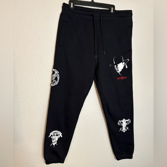 WWE x Shoe Palace The Undertaker Sweatpants Streetwear Thick Material Joggers - Picture 1 of 8